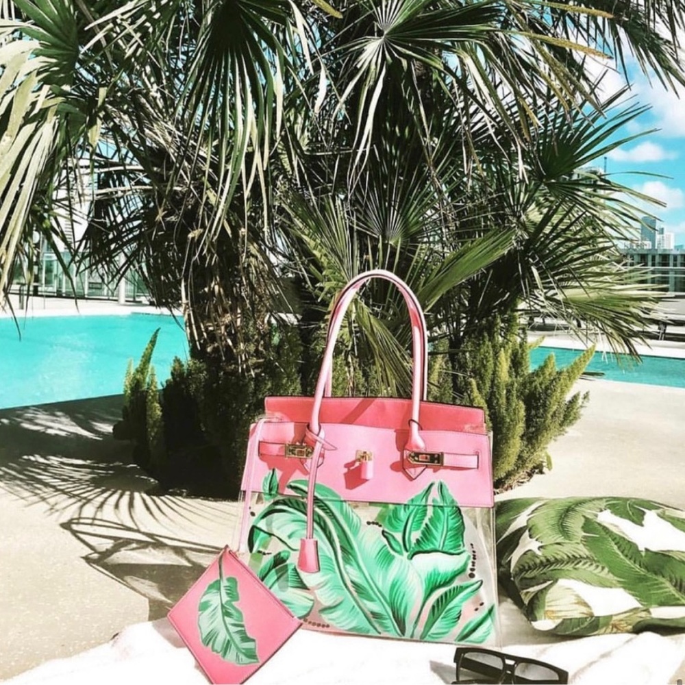 Hermes inspired Beverly Hills edition beach bag